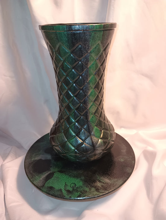 Dragon Scales Fluid Art Vase
