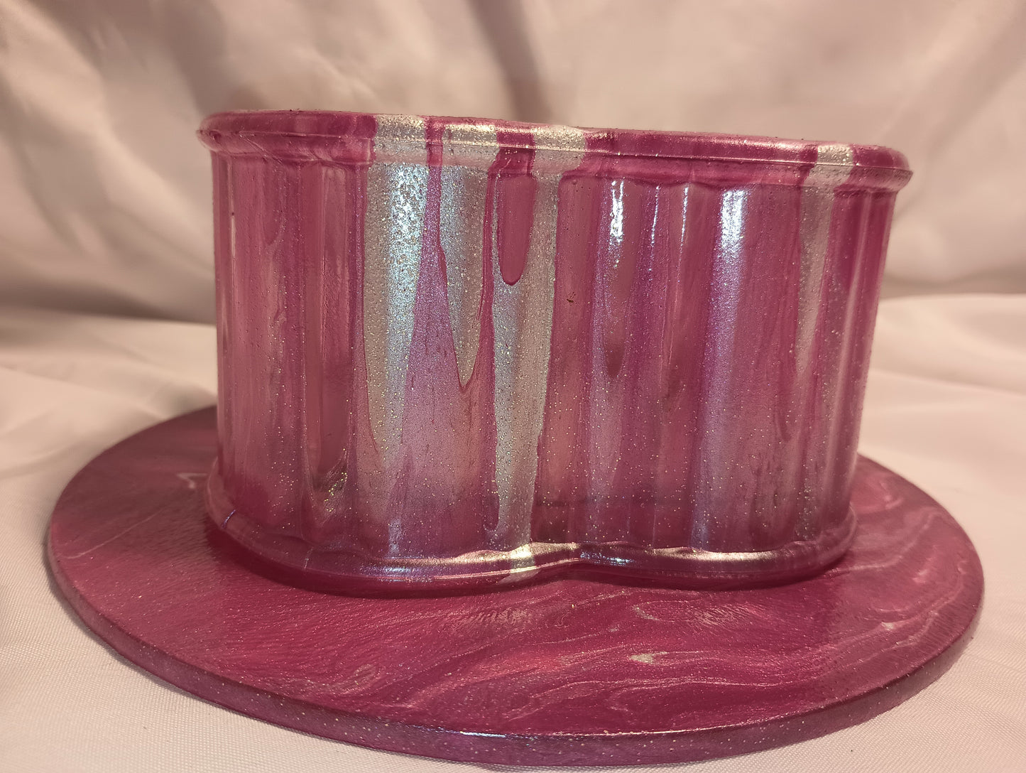 Rosey Valentine Fluid Art Bowl & accessory