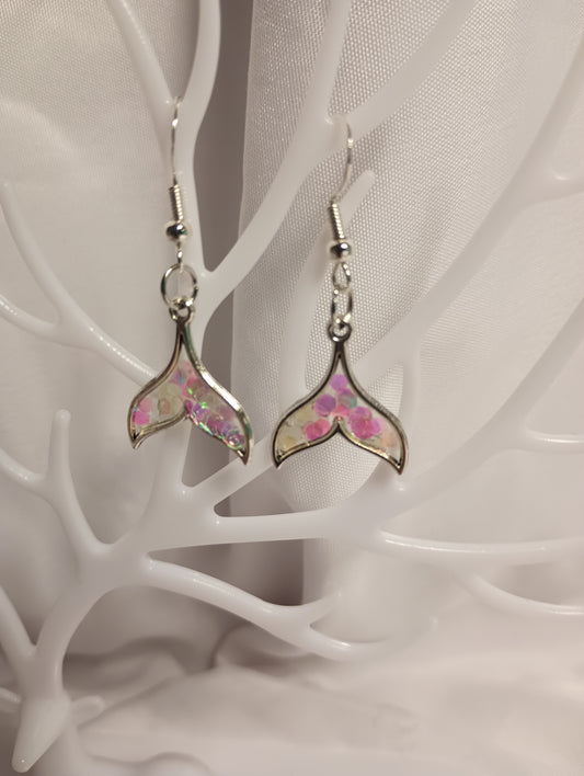 Pink confetti Mertails Earrings