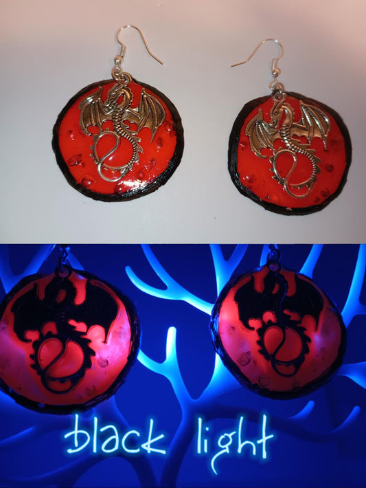 Blood Dragon Earrings