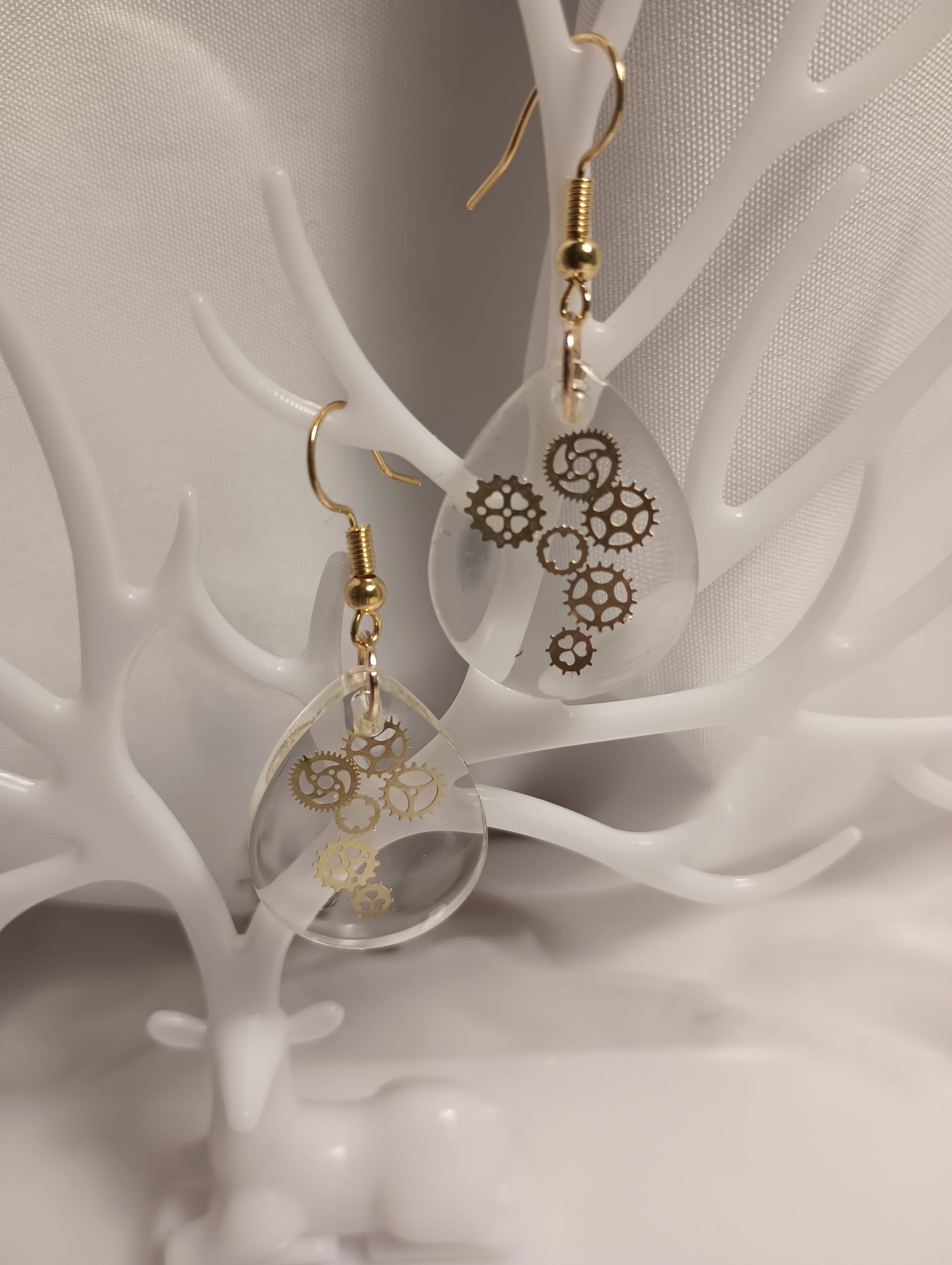 Gears n Glass Earrings