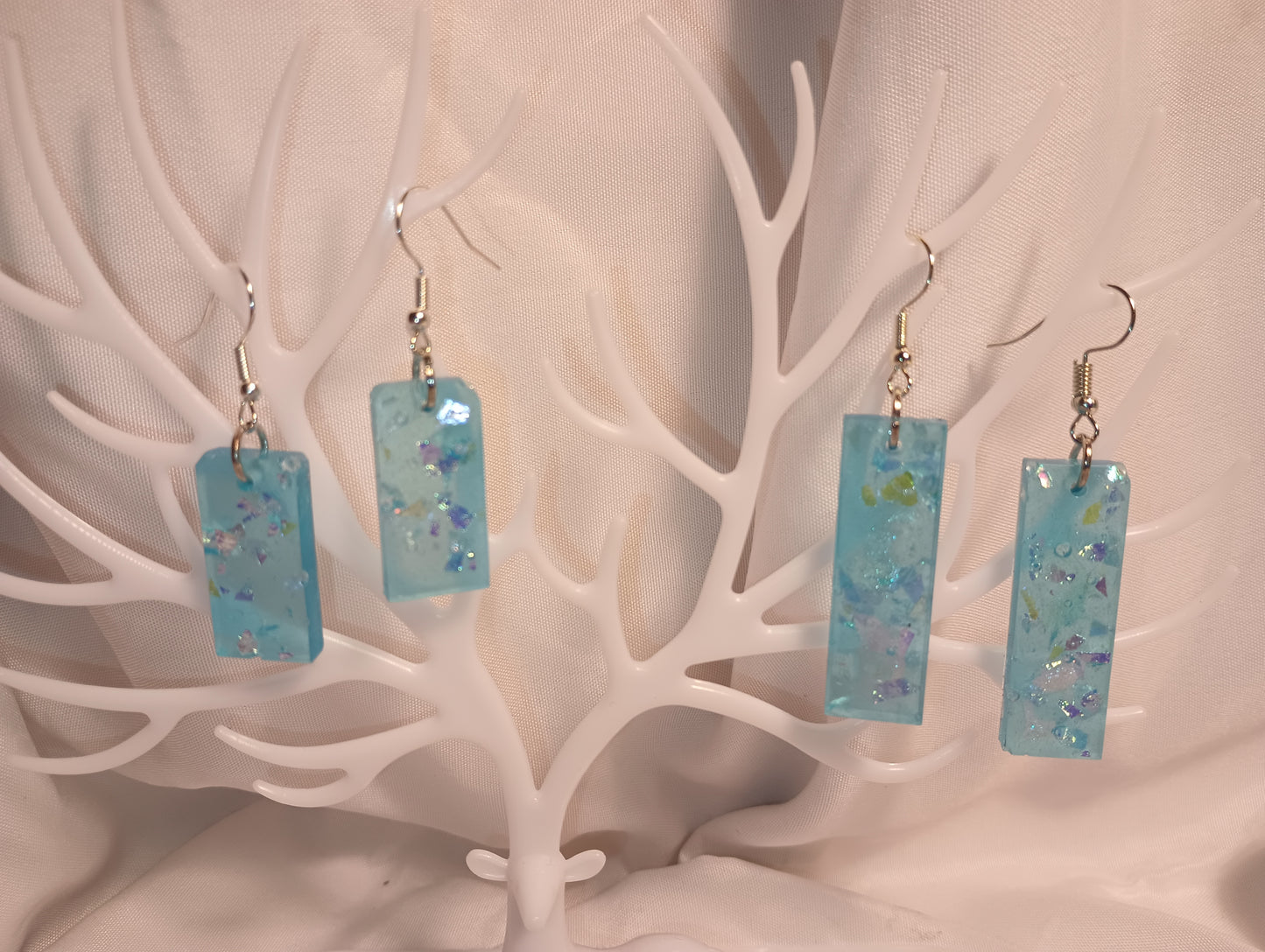 Frozen Oceans Blue Glo Earrings