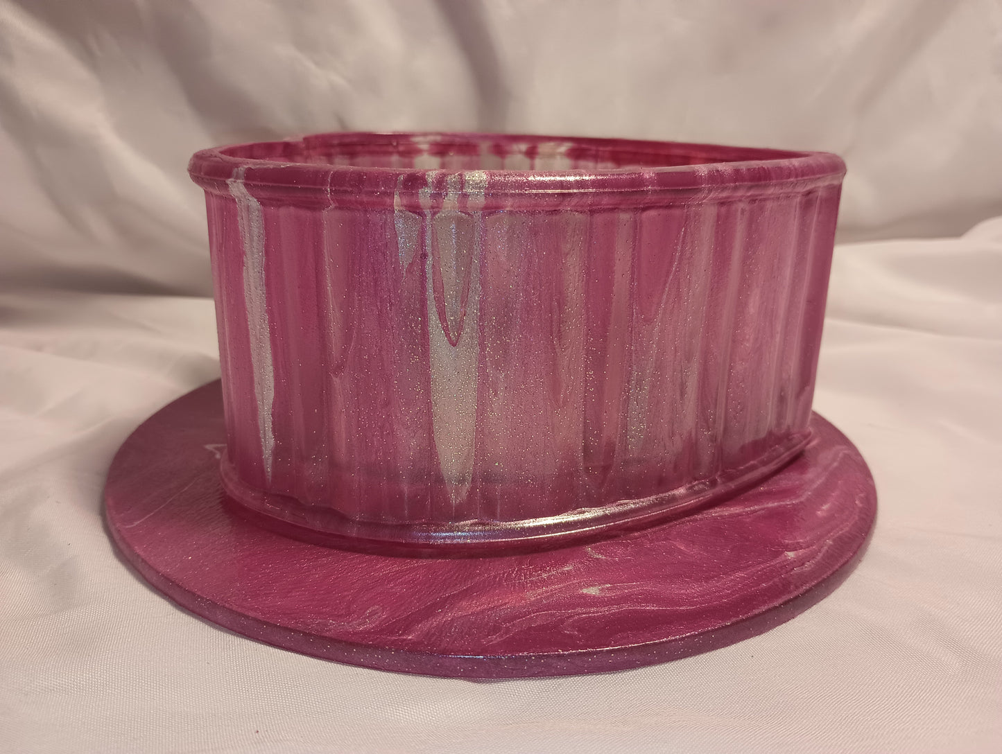 Rosey Valentine Fluid Art Bowl & accessory